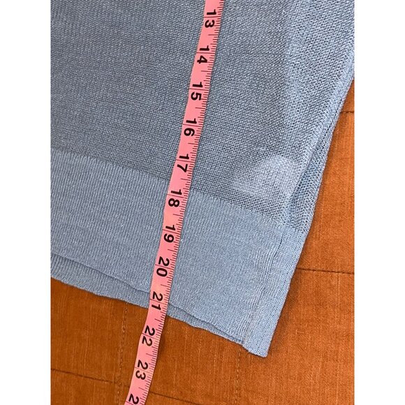 VERONICA BEARD Saville V- Neck Sheer linen Sweater Women Size M Medium - Picture 12 of 13